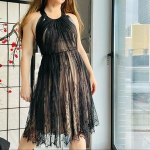 BHLDN Catherine Deane Dress Leather Metal Studs Light Padding Satin Liner Halter